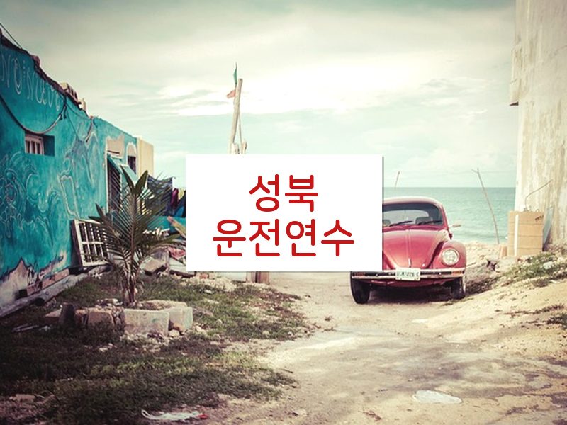 성북운전연수 후기