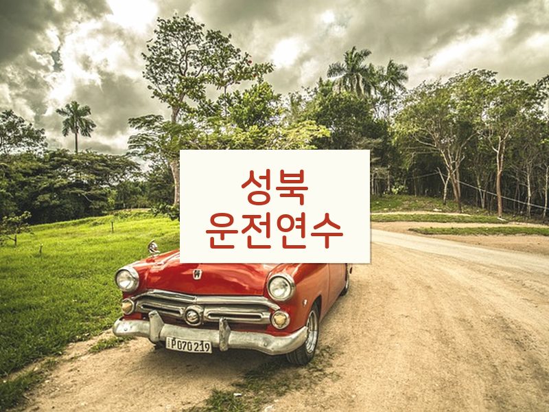 성북운전연수 후기