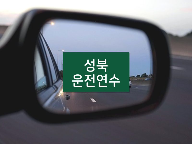 성북운전연수 후기