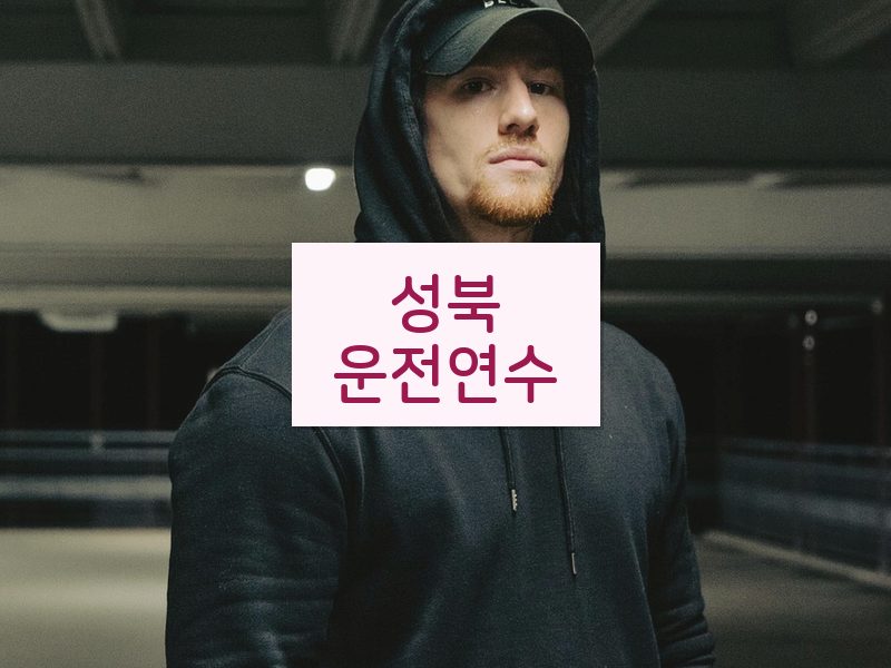 성북운전연수 후기