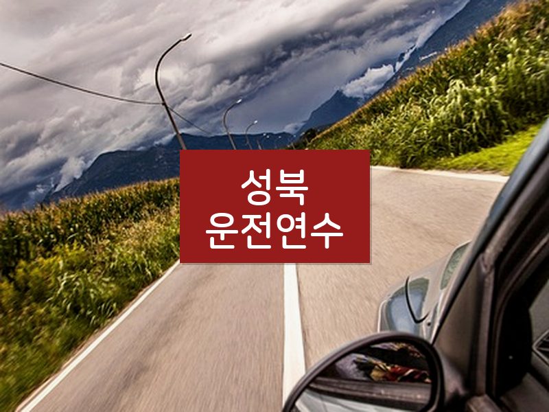 성북운전연수 후기