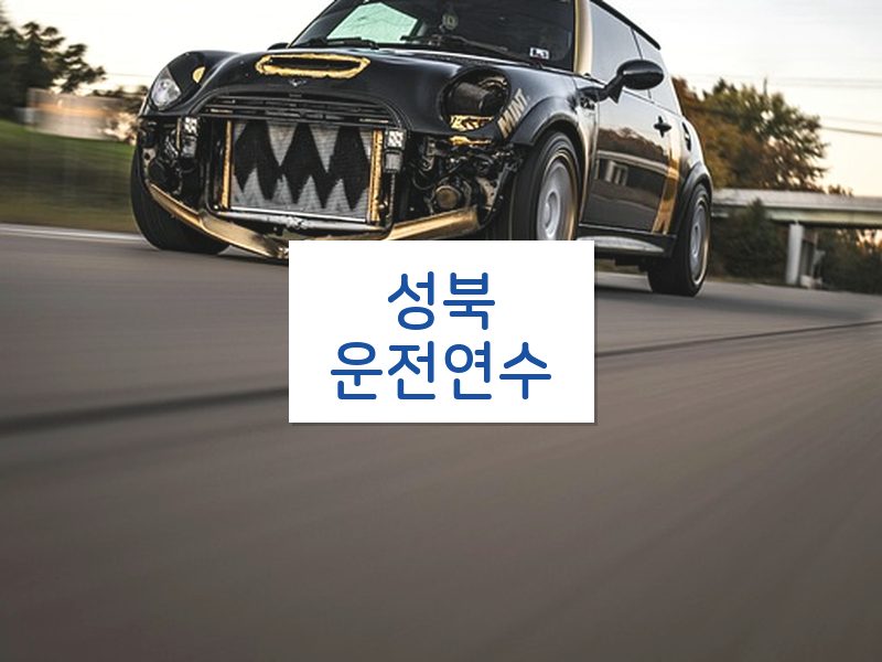 성북운전연수 후기