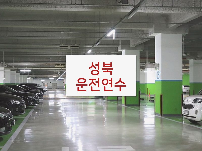 성북운전연수 후기