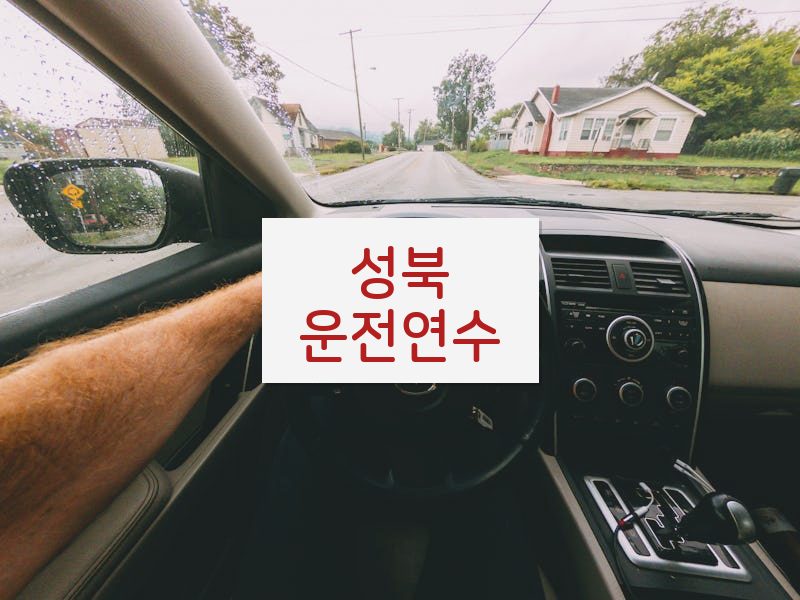 성북운전연수 후기