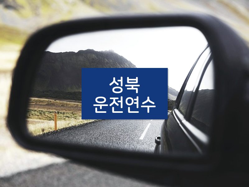 성북운전연수 후기