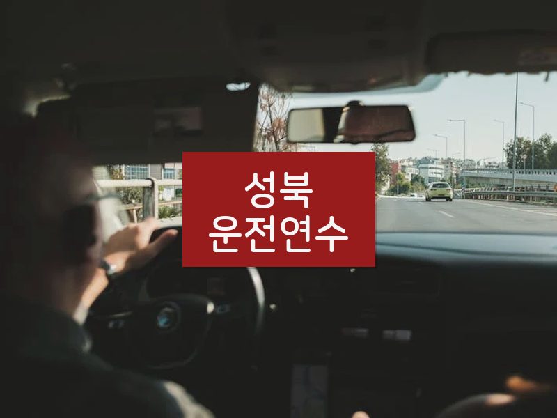 성북운전연수 후기