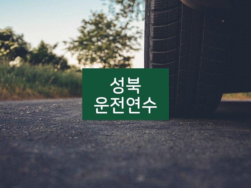 성북운전연수 후기