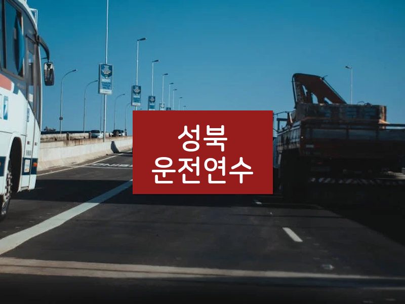 성북운전연수 후기