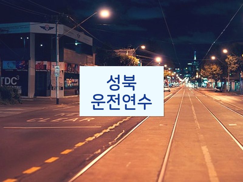 성북운전연수 후기
