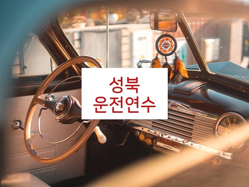 성북운전연수 후기