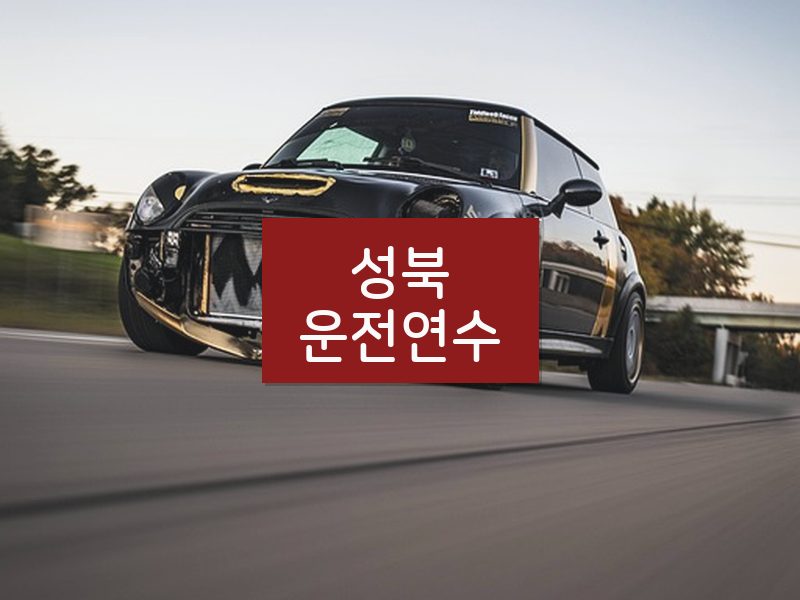 성북운전연수 후기
