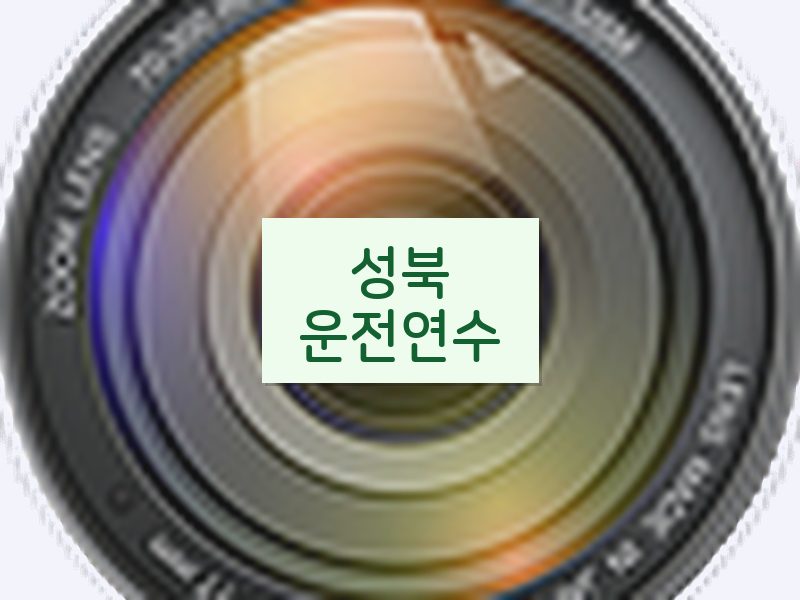 성북운전연수 후기