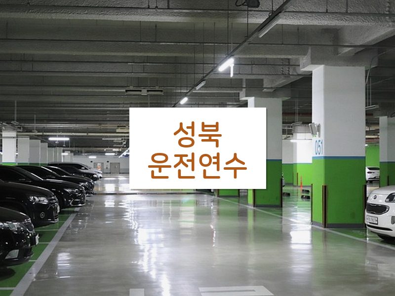성북운전연수 후기