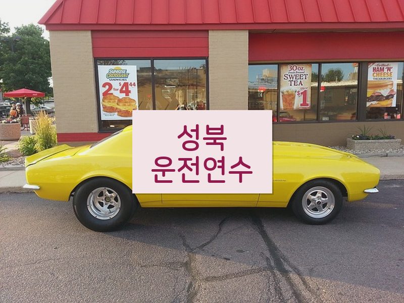 성북운전연수 후기