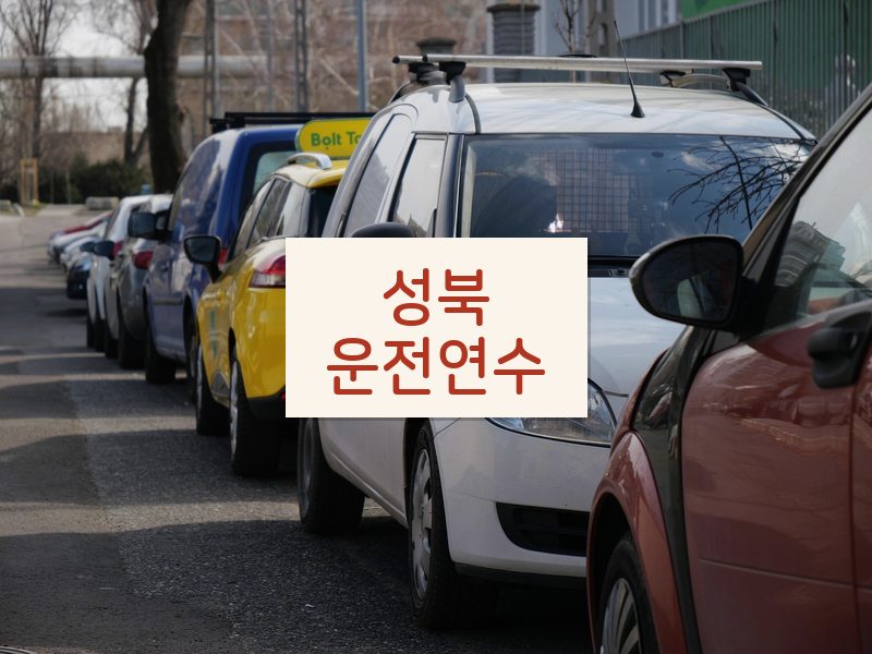 성북운전연수 후기
