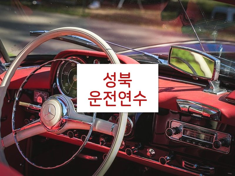 성북운전연수 후기