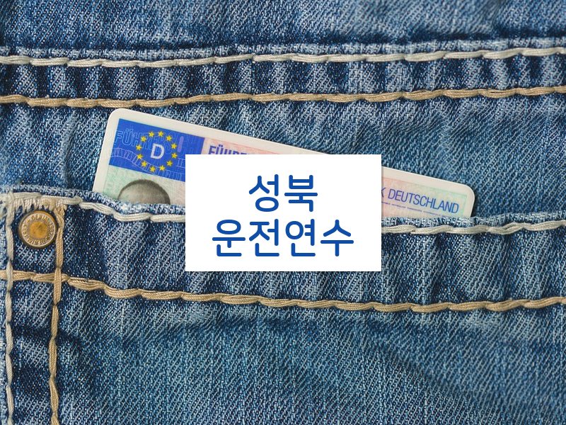 성북운전연수 후기
