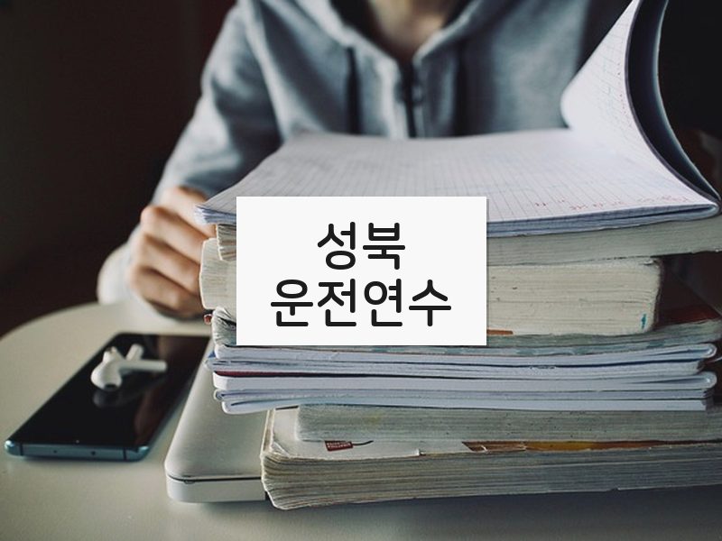 성북운전연수 후기