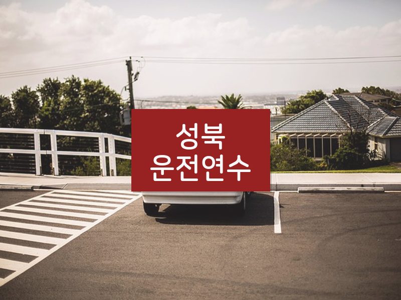 성북운전연수 후기