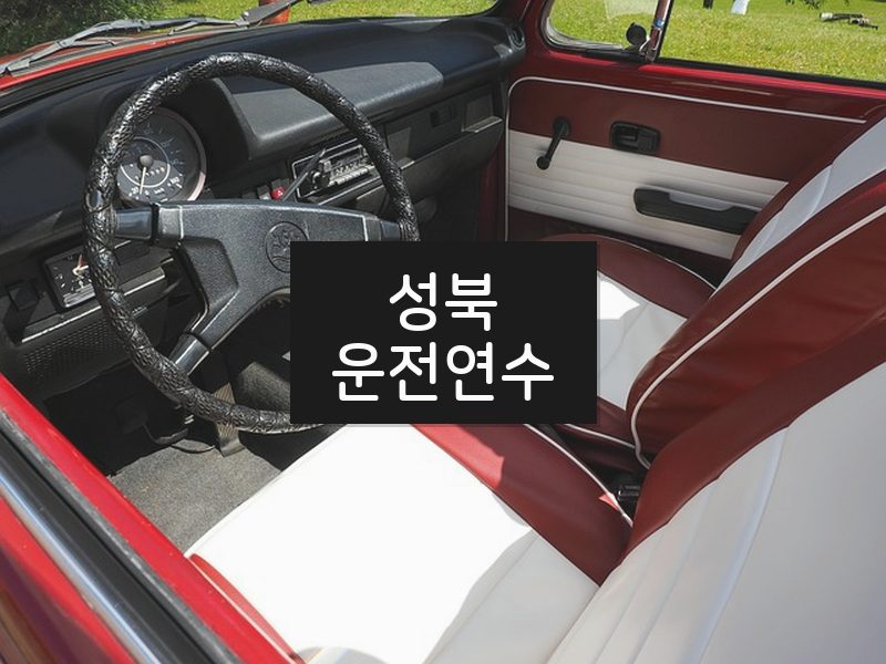 성북운전연수 후기