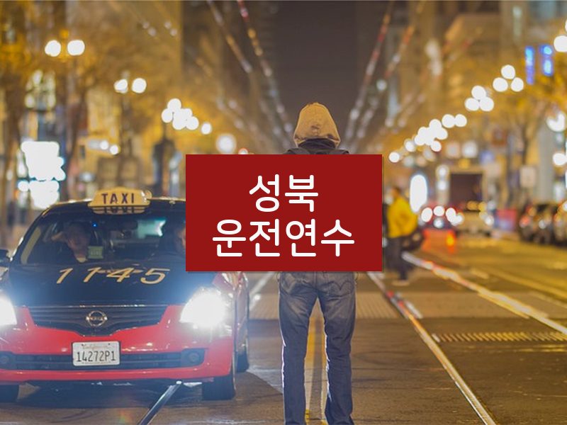 성북운전연수 후기