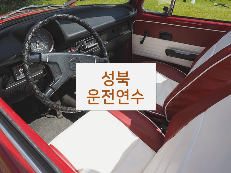 성북운전연수 후기
