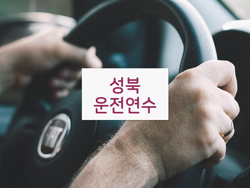 성북운전연수 후기