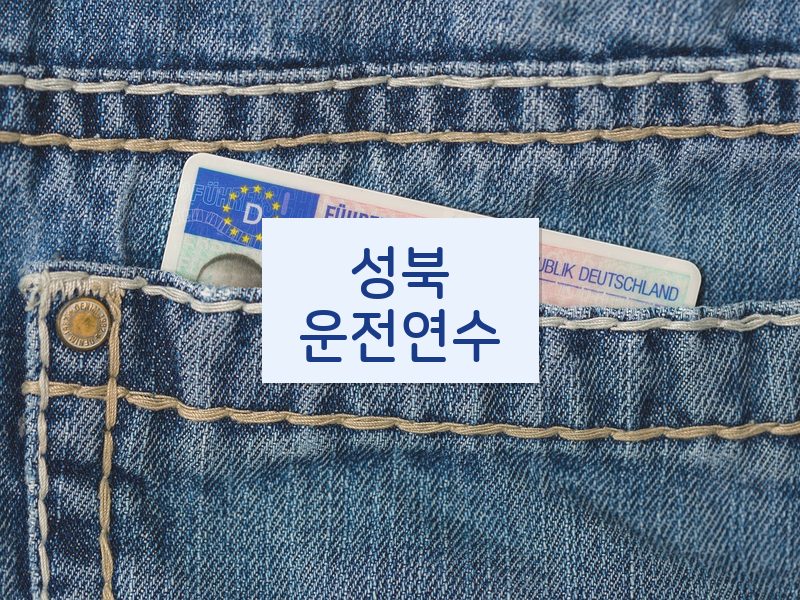 성북운전연수 후기