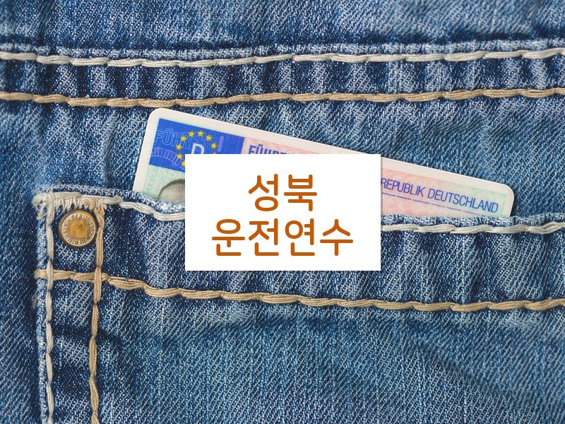 성북운전연수 후기