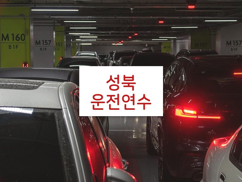 성북운전연수 후기