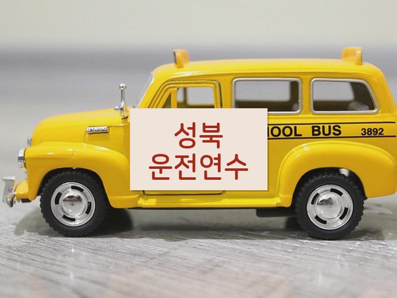 성북운전연수 후기