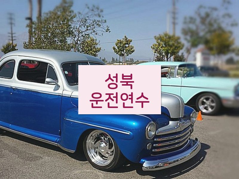 성북운전연수 후기