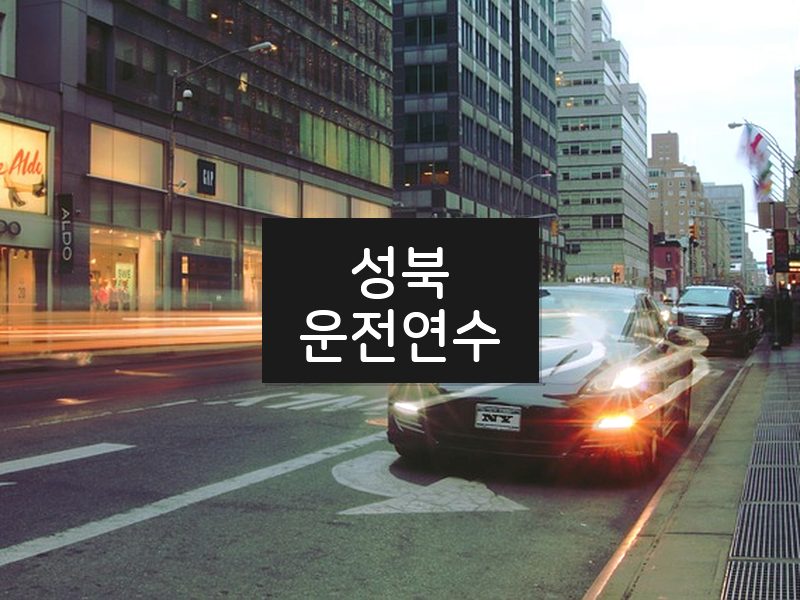 성북운전연수 후기