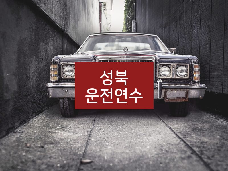 성북운전연수 후기