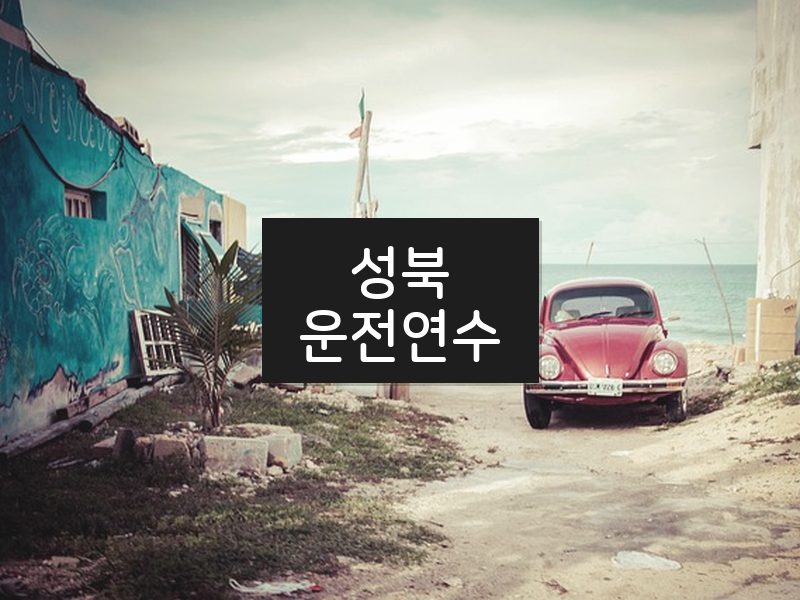 성북운전연수 후기