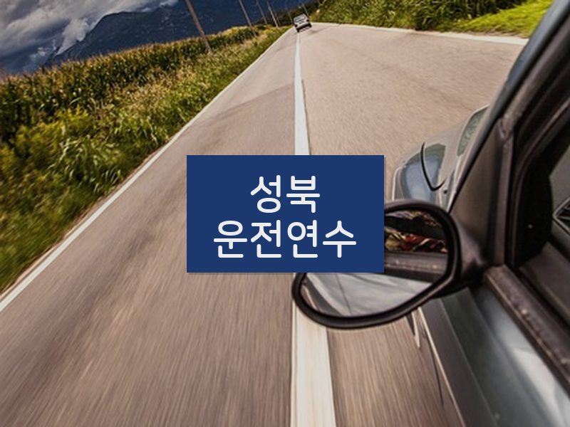 성북운전연수 후기