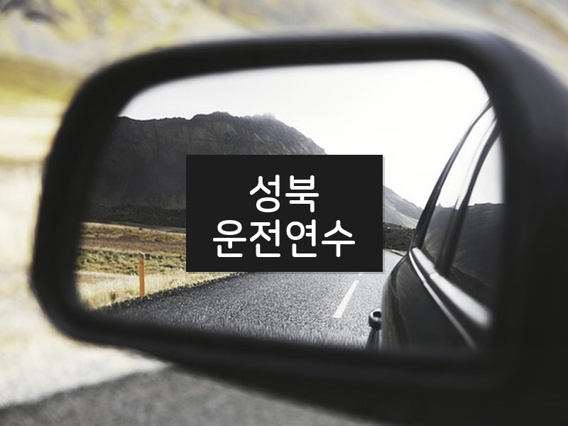 성북운전연수 후기