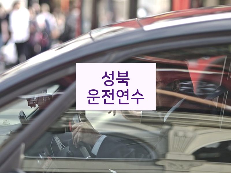 성북운전연수 후기