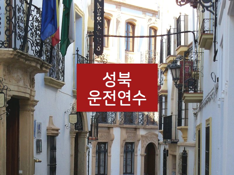 성북운전연수 후기
