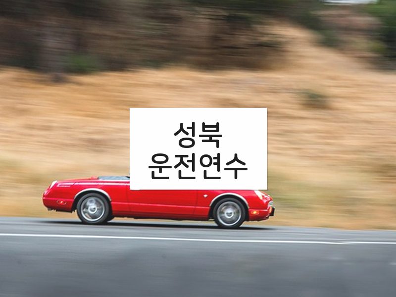 성북운전연수 후기