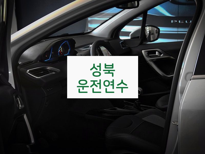 성북운전연수 후기