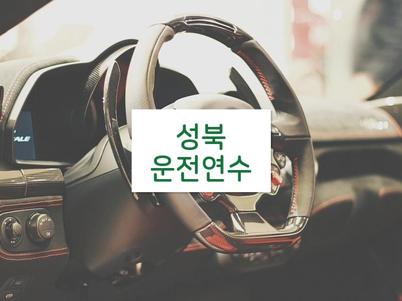 성북운전연수 후기