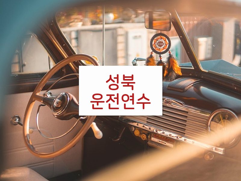 성북운전연수 후기