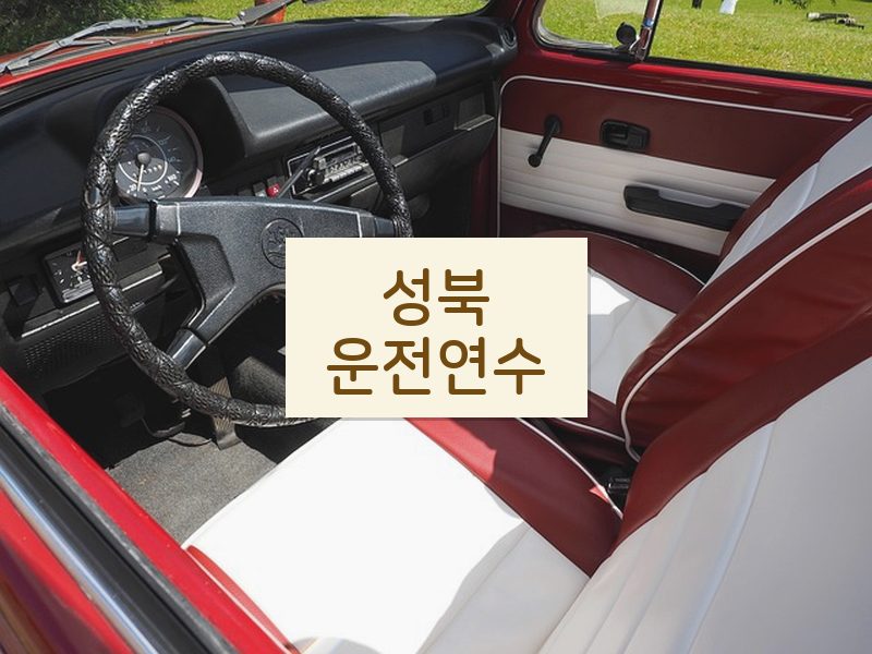 성북운전연수 후기