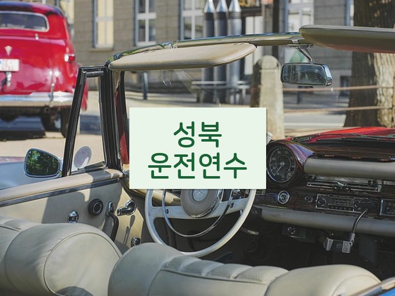 성북운전연수 후기