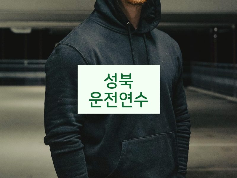 성북운전연수 후기