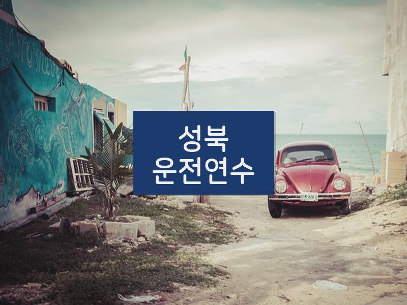 성북운전연수 후기