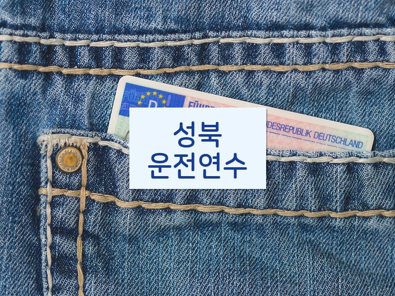 성북운전연수 후기