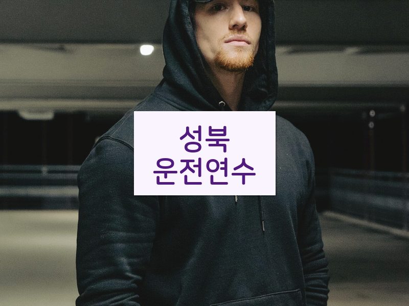 성북운전연수 후기