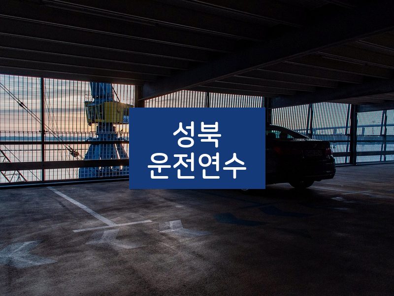 성북운전연수 후기